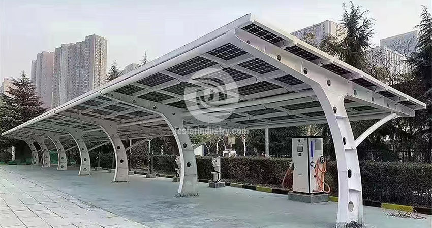 солнечные навесы для парковок Пардубицкий край