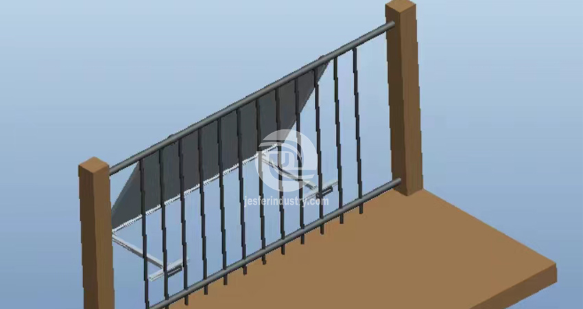 Настенный кронштейн для балконного ограждения с солнечной панелью